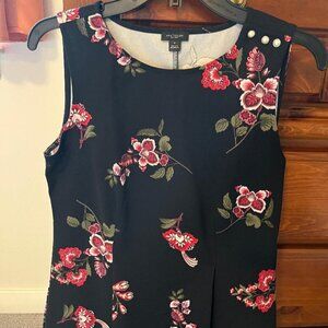 Peplum Top embroidered with pearl from Ann Taylor Factory